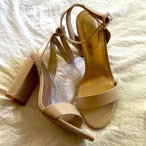 Nude Block Heel
